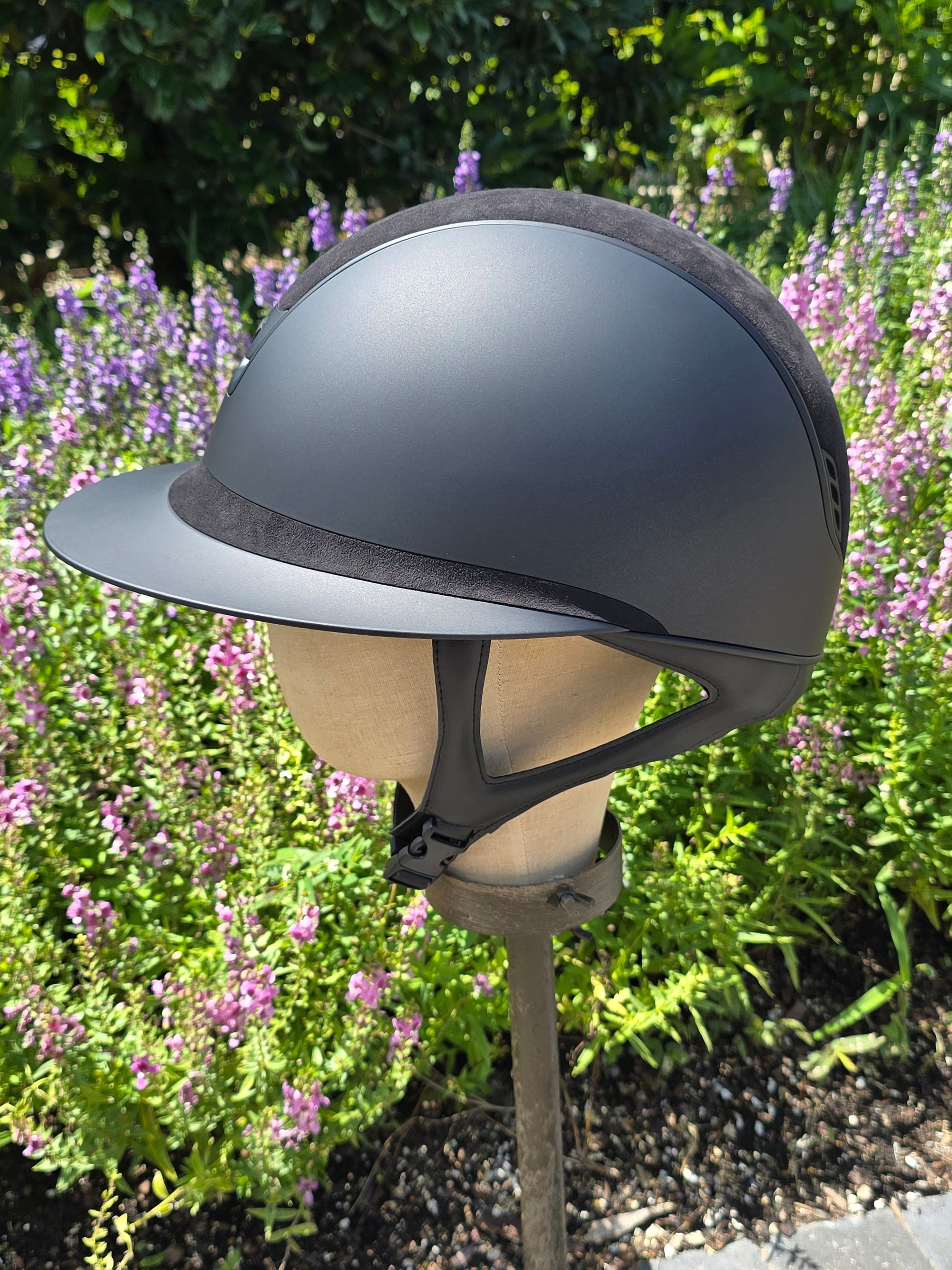 2.0 Samshield Miss Darkline Helmet w/Alcantara Top & Frontal Band