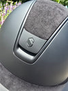 2.0 Samshield Miss Darkline Helmet w/Alcantara Top & Frontal Band
