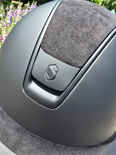 2.0 Samshield Miss Darkline Helmet w/Alcantara Top & Frontal Band