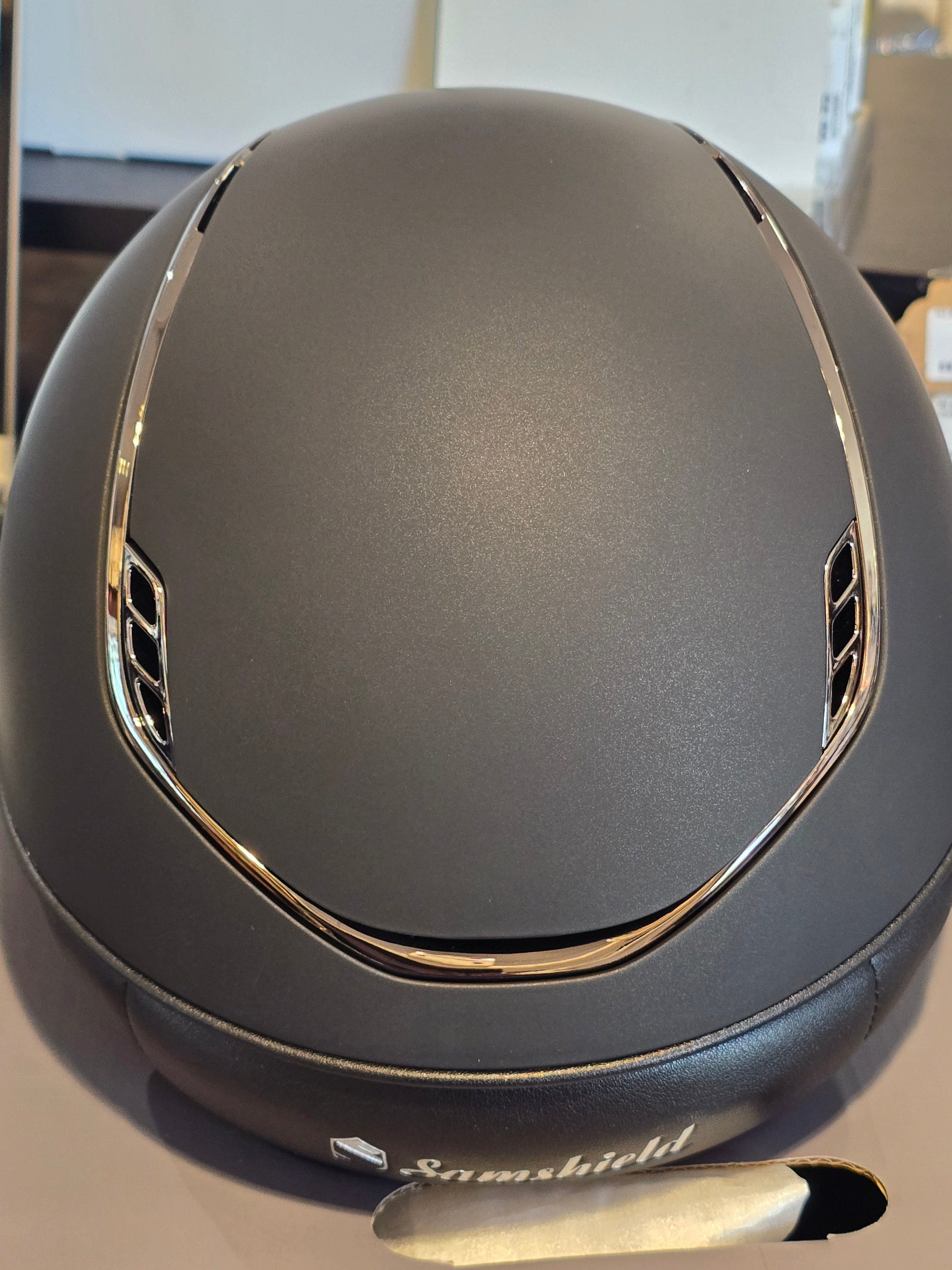 2.0 Samshield Miss Shadowmatt Black Crystal Fabric Frontal Band & Blazon