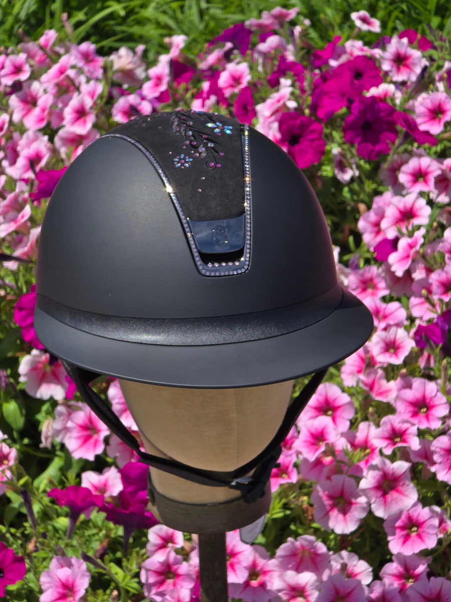 2.0 Miss Shield Majestic Pink Swarovski Flower Crystal w/Full Vintage Pink Crystal Trim