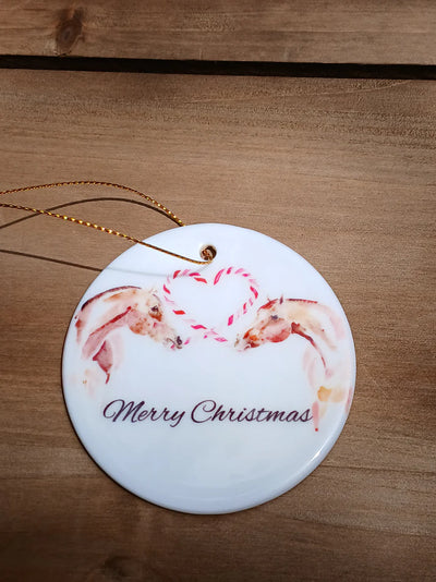 SonaEquestrian - Holiday Ceramic Ornament