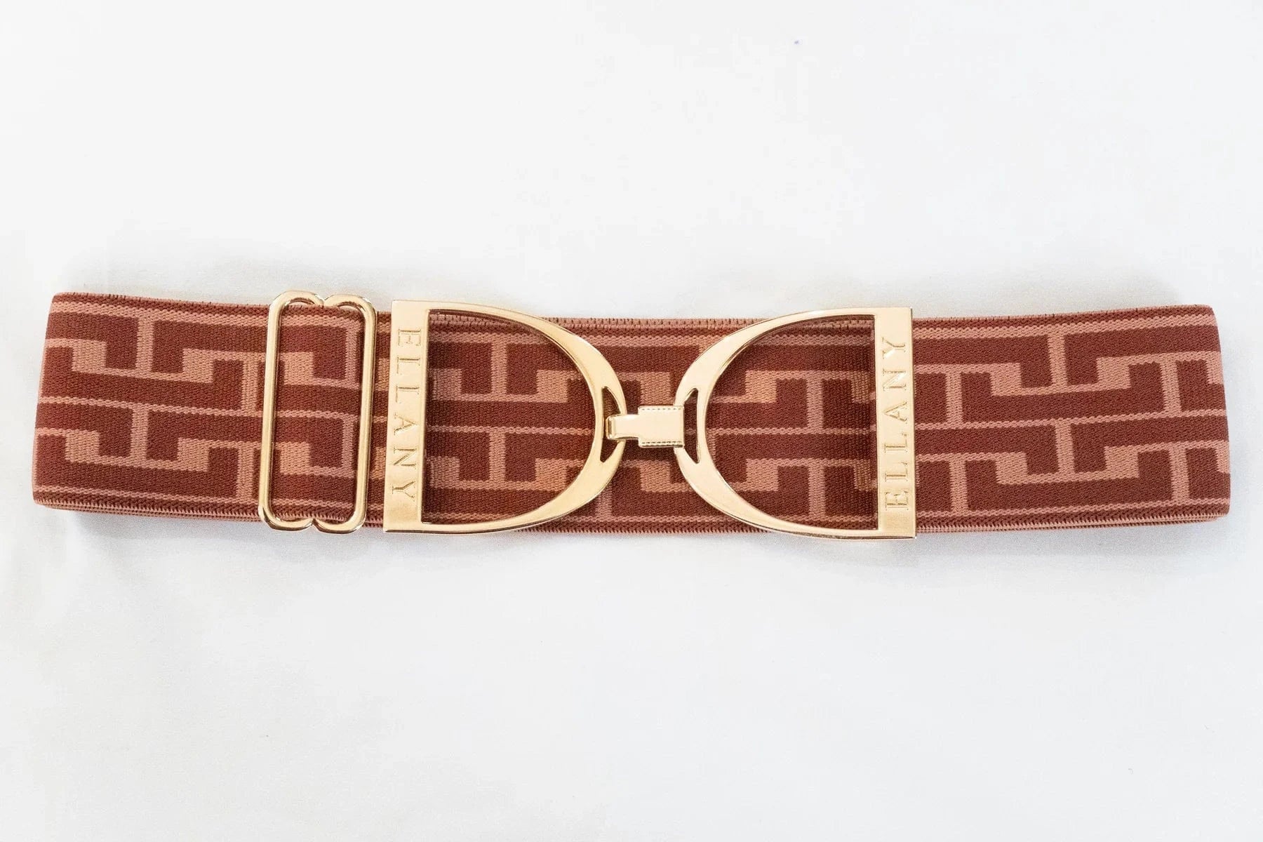 ELLANY - Rose Fallon - 2" Gold Stirrup Elastic Belt