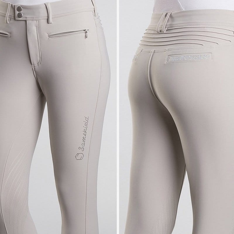 Samshield Clotilde Knee Patch Breech - Beige & Sand