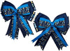 Kathryn Lily Equestrian - Navy Winning Ribbons Show Bow