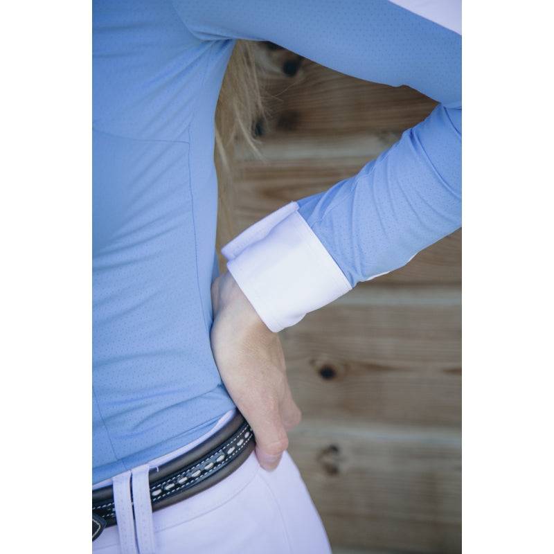 Pénélope - Showshirt competition shirt - Artic Blue - Exceptional Equestrian