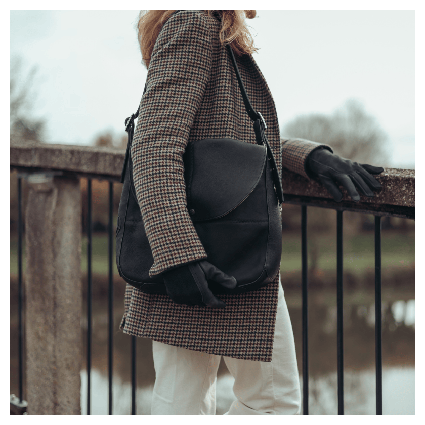 ANTARES - Small Milano Leather Crossbody Bag