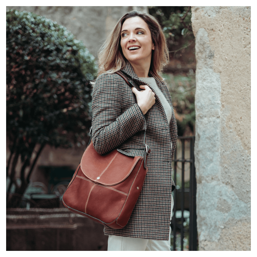 ANTARES - Small Milano Leather Crossbody Bag