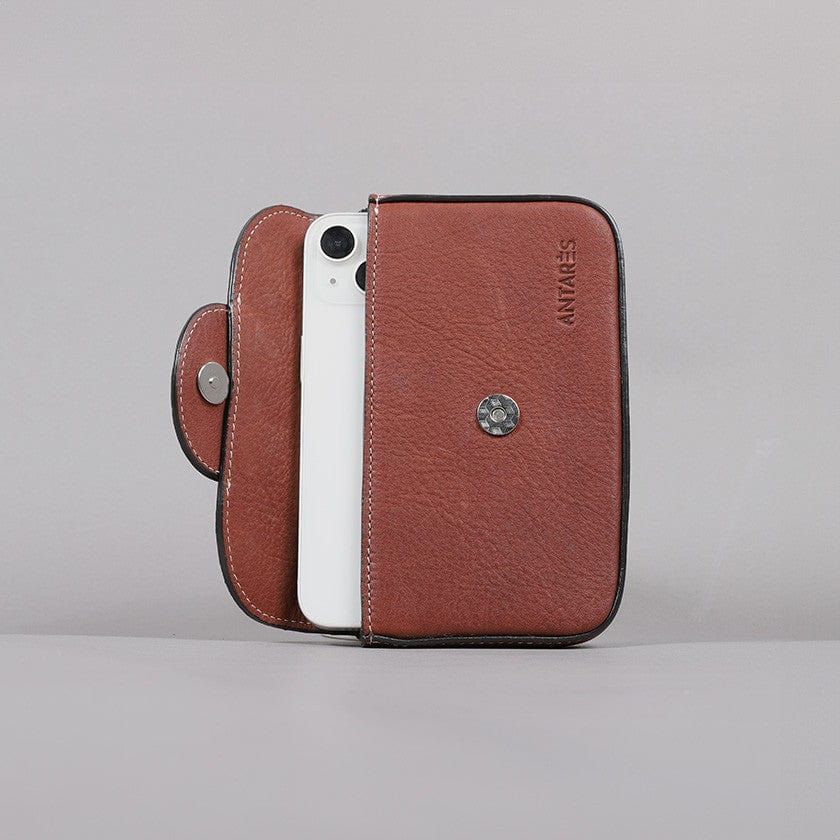 Antares Melrose Phone Pocket - Brown