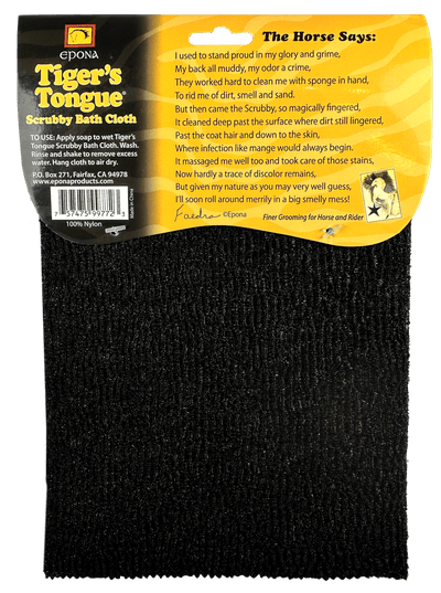 Epona's Tigers Tongue - Horse Groomer and Scrubby Cloth