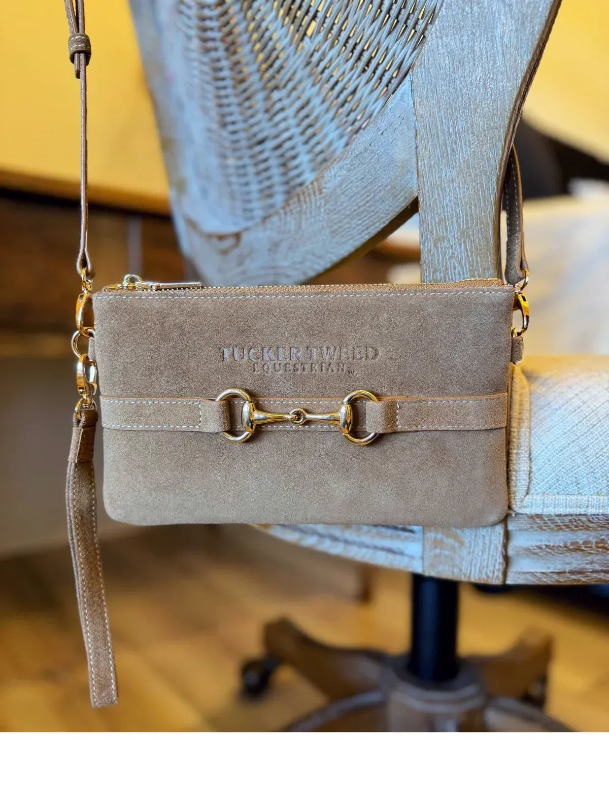 Tucker Tweed - Wellington Wristlet Suede Edition