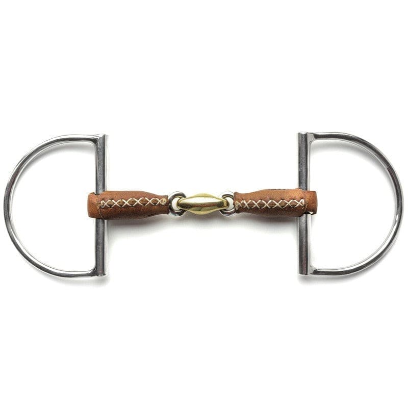 Jump'In  - US leather french mouth D ring bit
