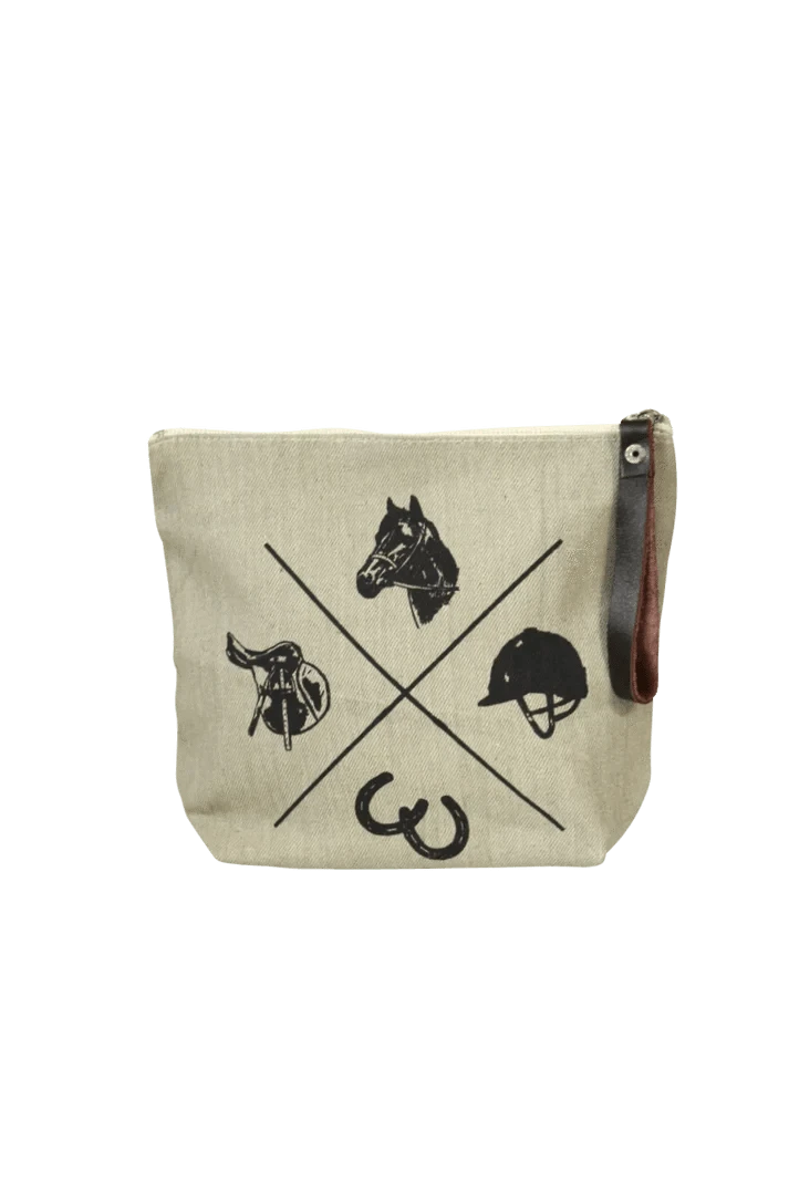 Spiced Equestrian - Vintage Rider Makeup Bag - Exceptional Equestrian 