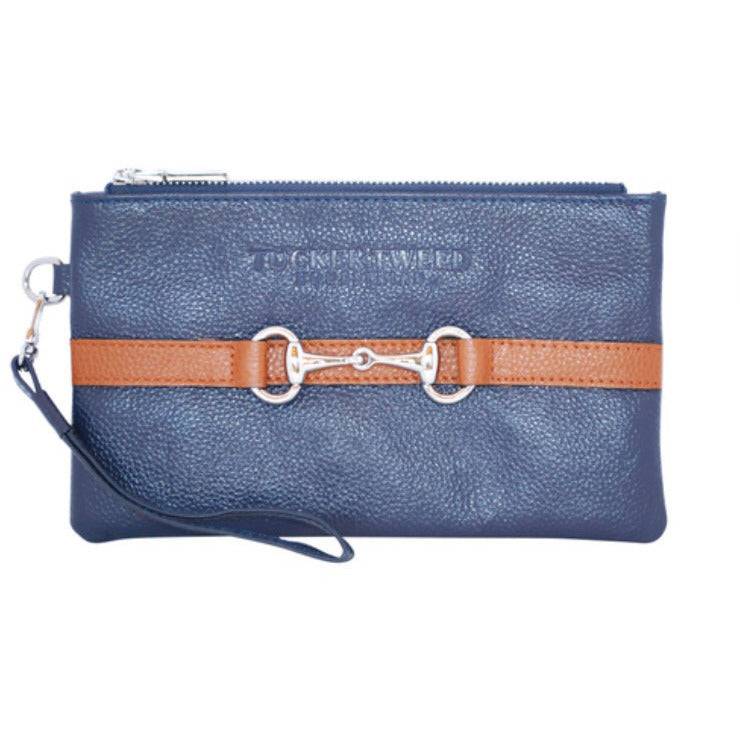 Tucker Tweed "Wellington" Wristlet in Black/Chestnut, Chestnut/Black, Grey/Black, Navy/Chestnut - Exceptional Equestrian