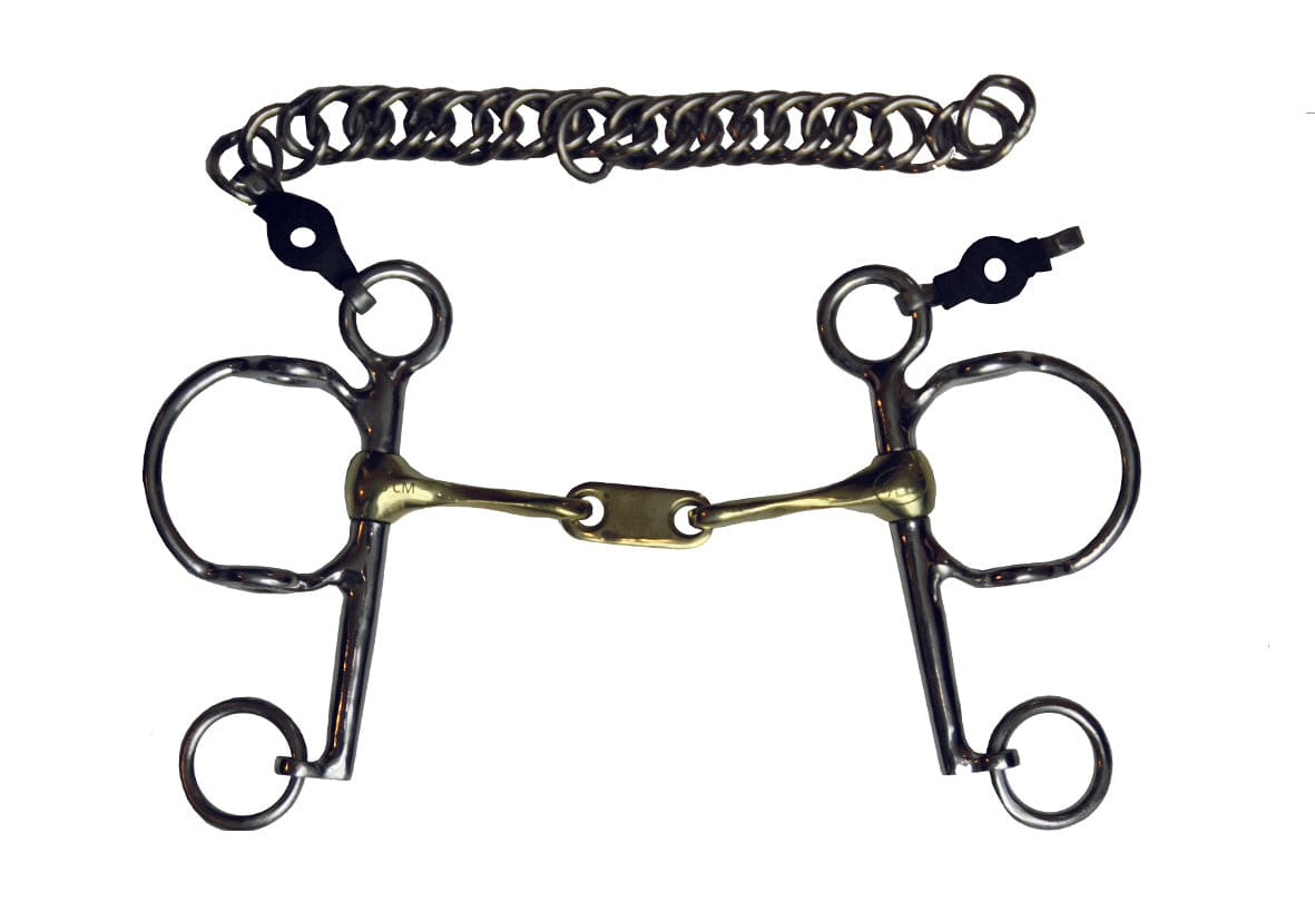JUMP'IN Twisted Pelham Gag Bit w/ Flat - Exceptional Equestrian