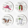 Dishique - Derby Anatomy Coasters - Exceptional Equestrian 