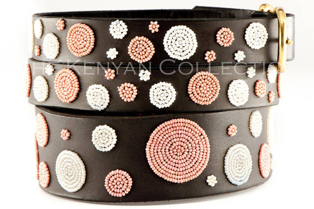 Pink Dots Belt in Wide Width - Exceptional Equestrian