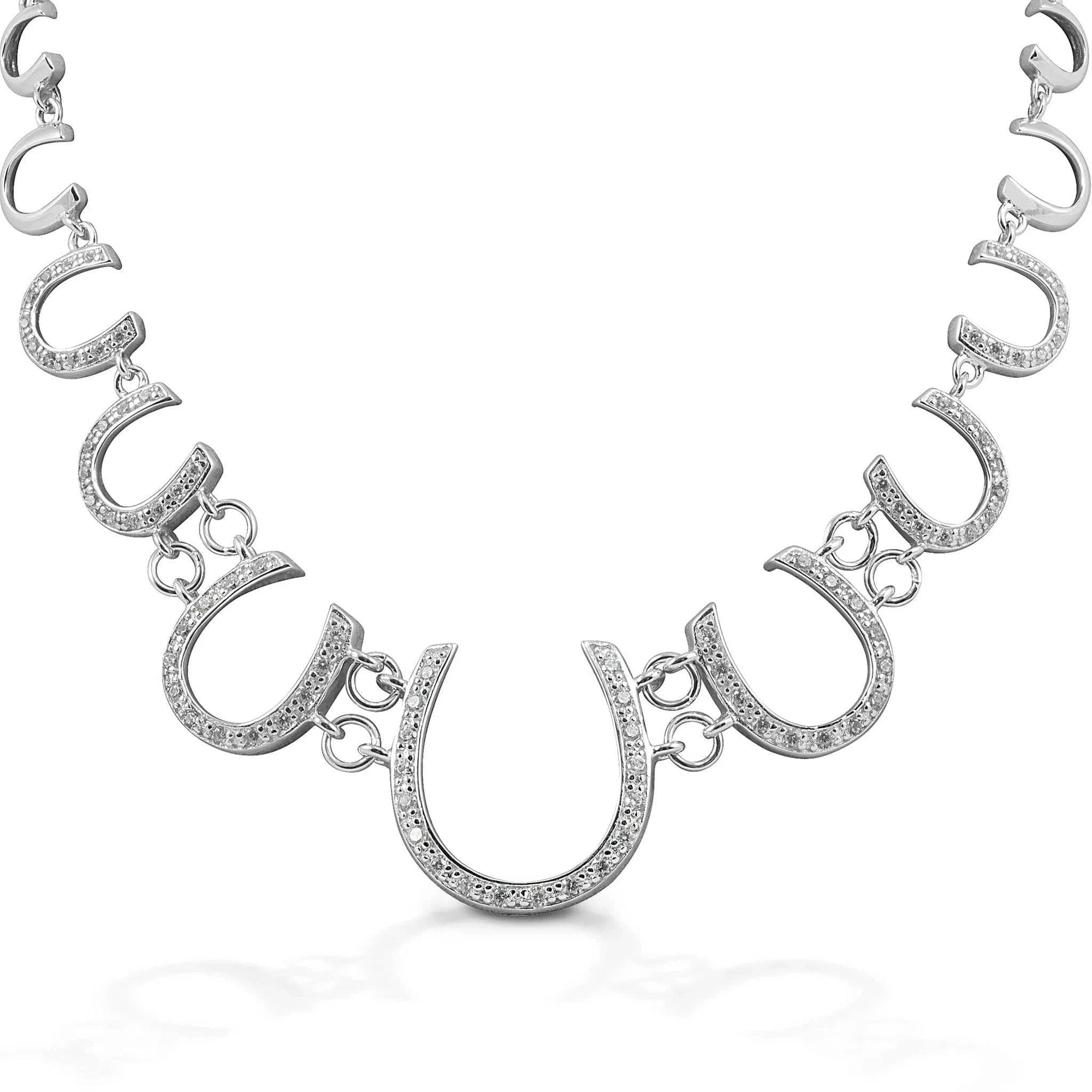 KELLY HERD MULTI HORSESHOE NECKLACE - STERLING SILVER - Exceptional Equestrian