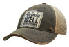Vintage Life - Drinks Well With Others Trucker Hat Baseball Cap - Black