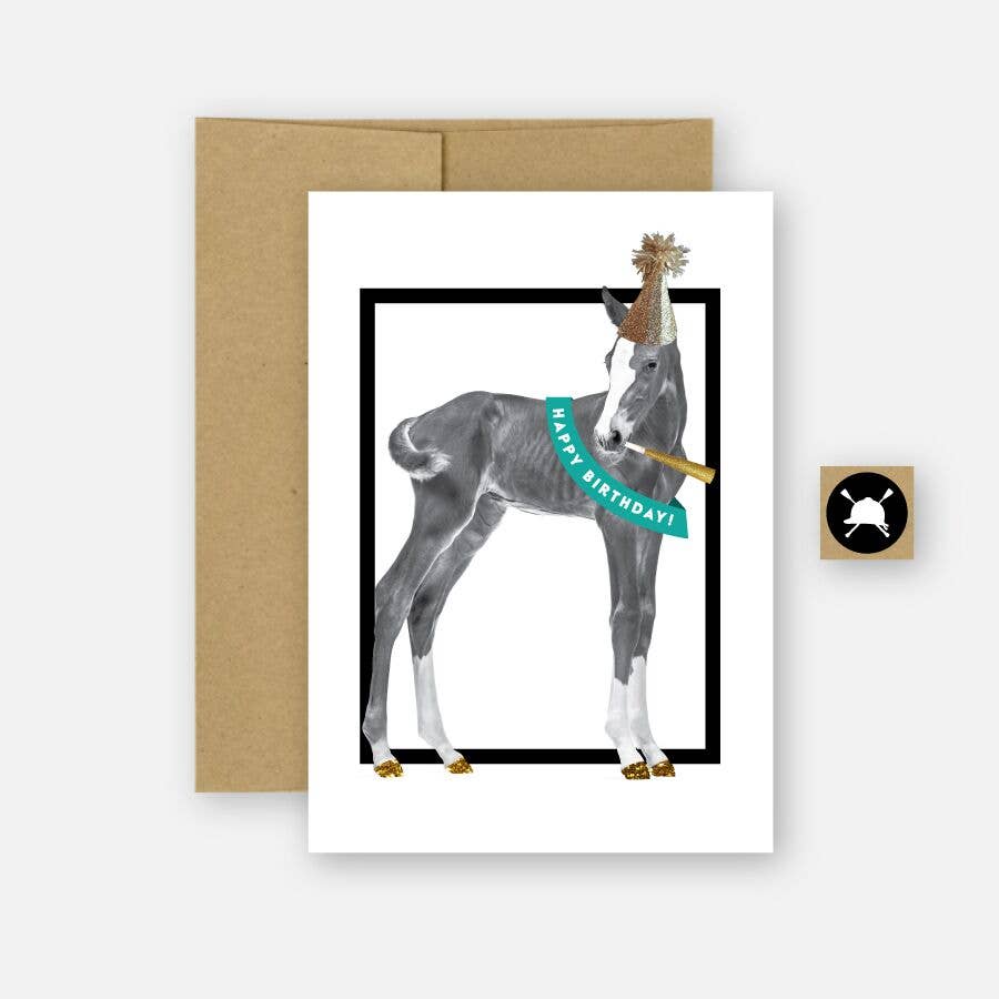 Hunt Seat Paper Co. - Happy Birthday Equestrian Horse Greeting Card - Exceptional Equestrian
