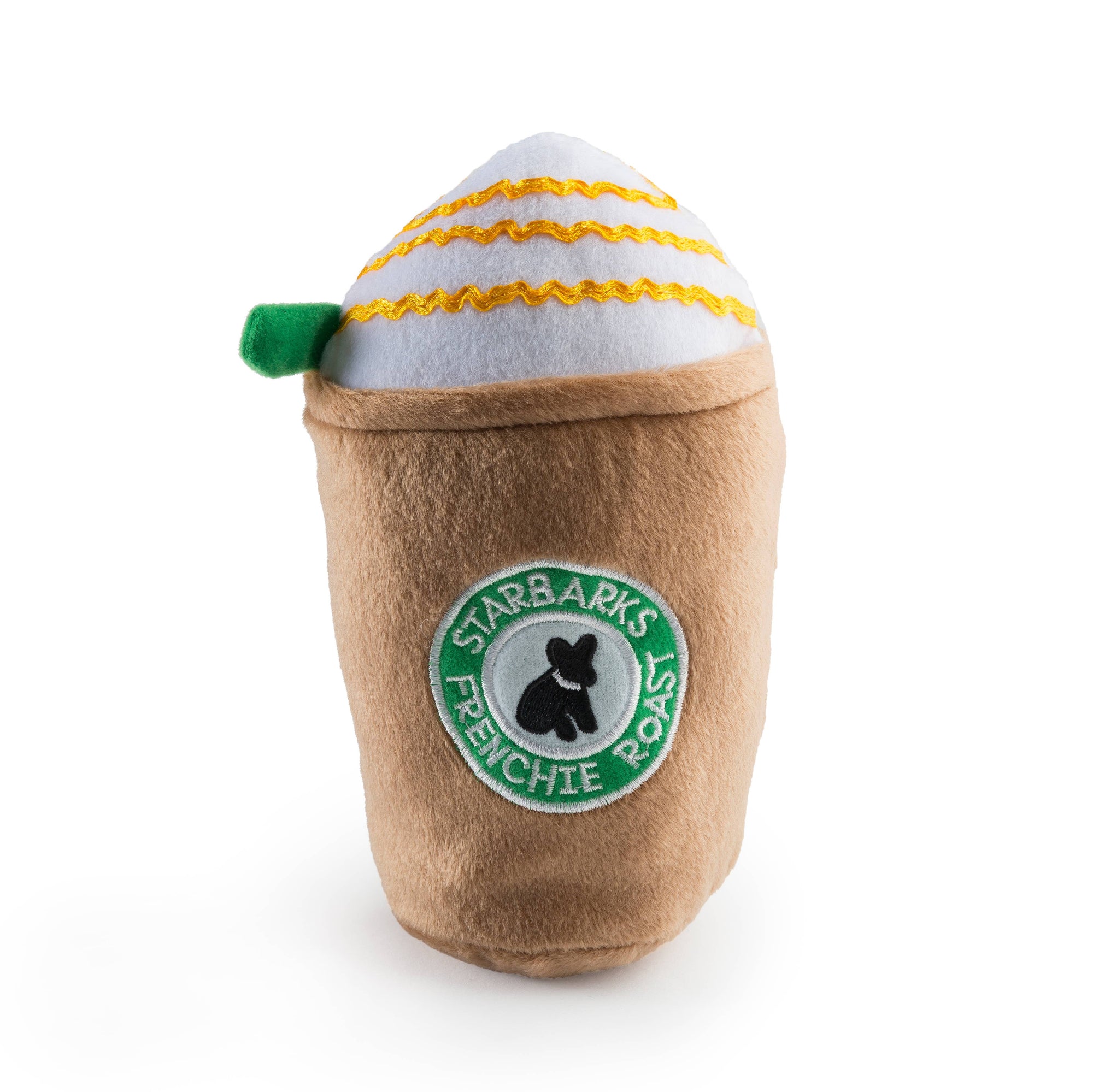 Haute Diggity Dog - Starbarks Frenchie Roast W/ Straw Squeaker Dog Toy - Exceptional Equestrian