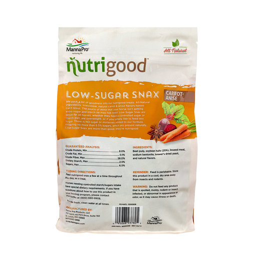 Manna Pro Nutrigood Low-Sugar Snax for Horses