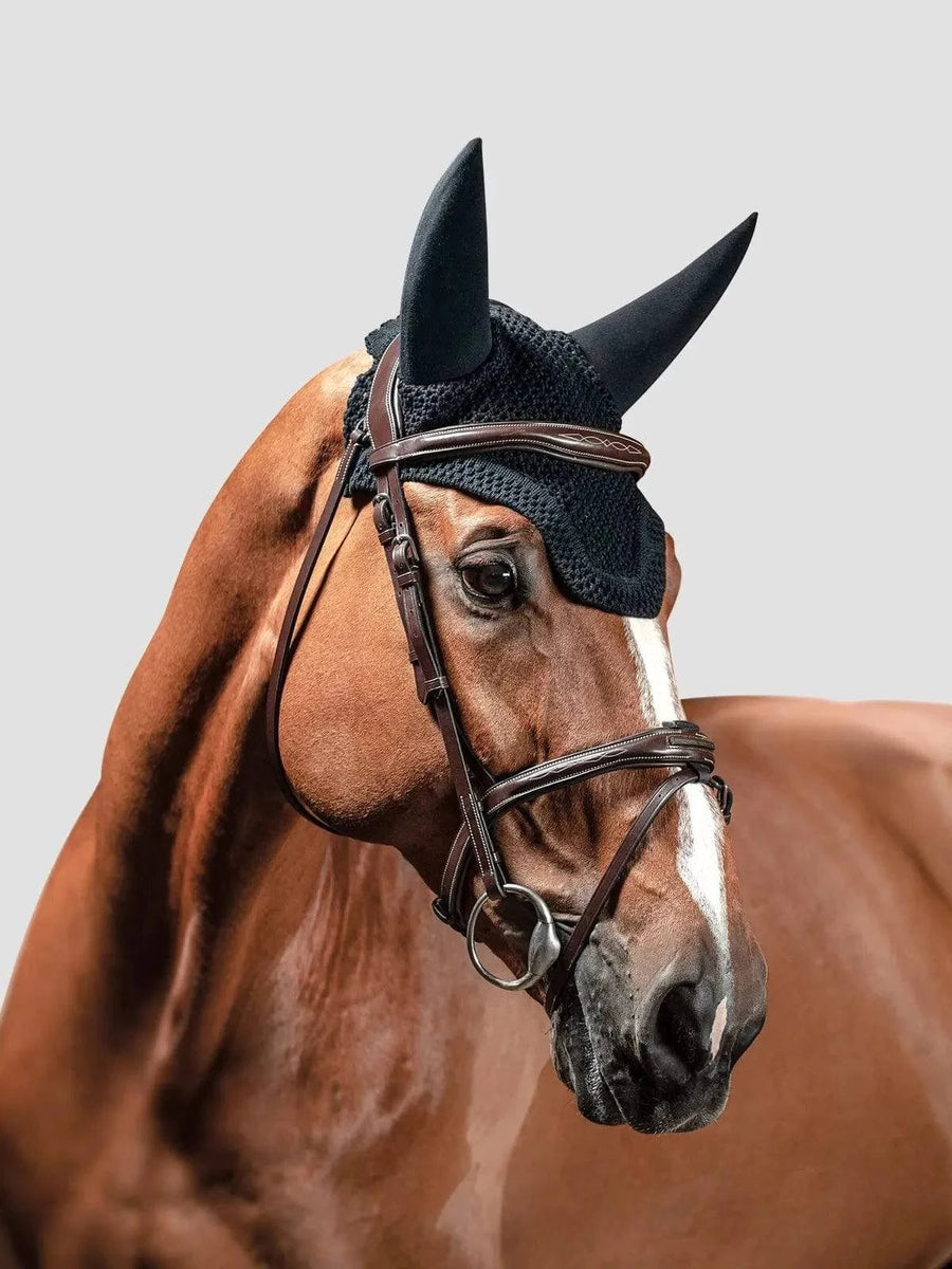 Equiline DAVE – SOUNDPROOF EAR NET WITH SQUARE EDGE - Exceptional Equestrian 