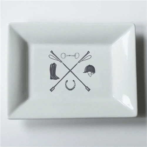 Dishique - Equestrian Crest Mini Dish - Exceptional Equestrian 
