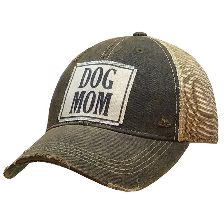 Vintage Life - Dog Mom Distressed Trucker Hat