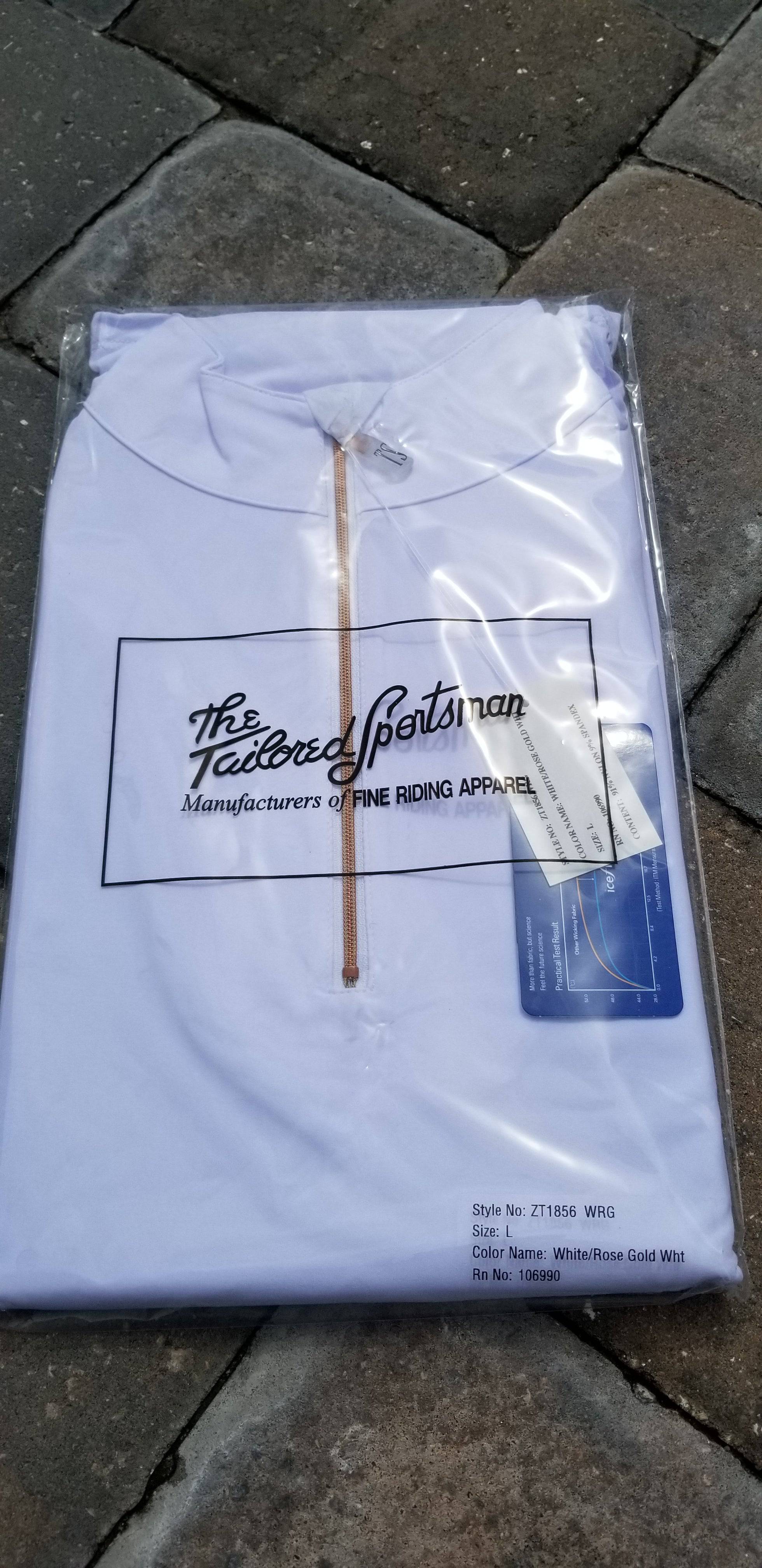 Tailored Sportsman Icefil LONG Sleeve - White - Exceptional Equestrian