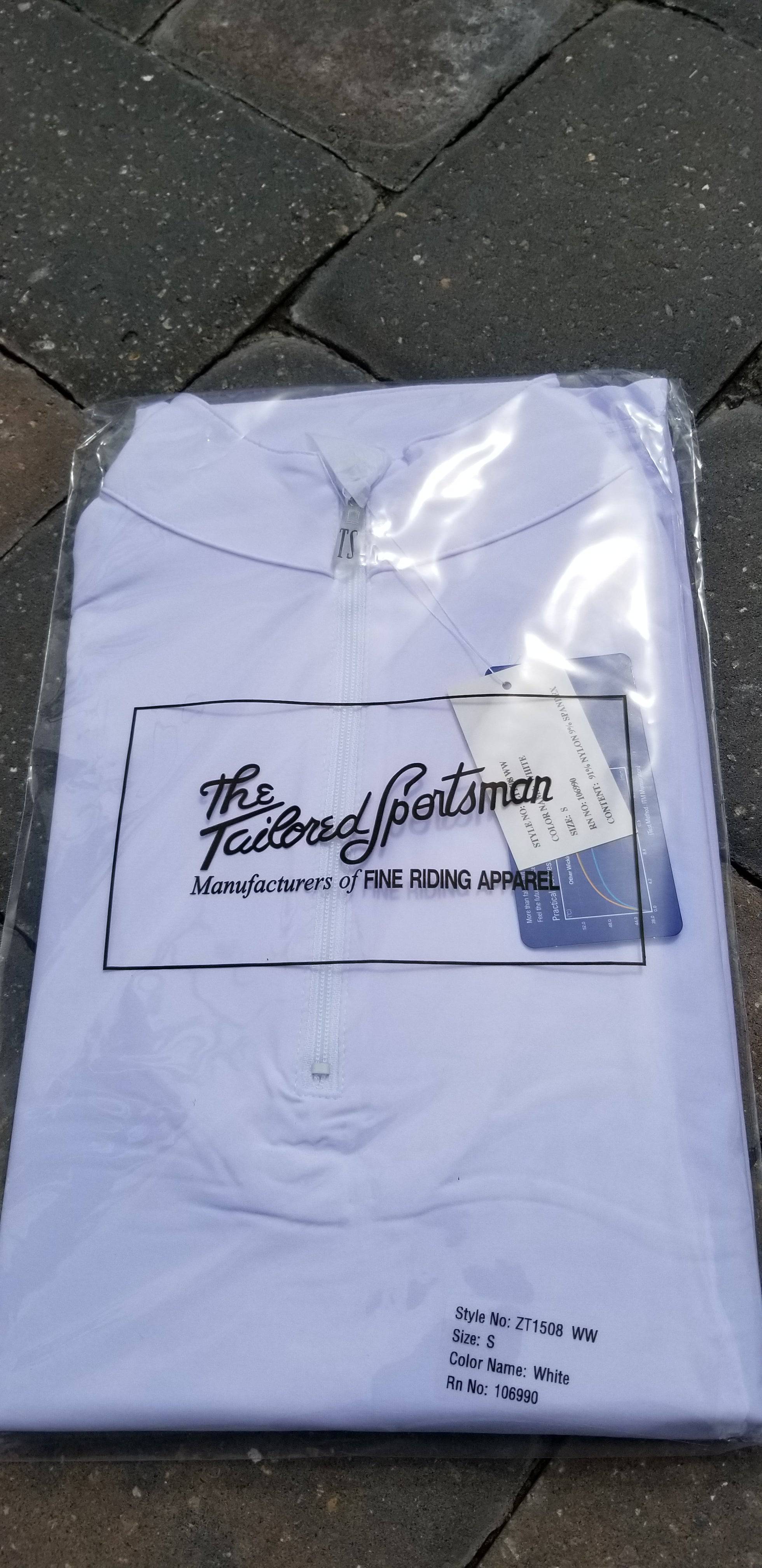 Tailored Sportsman Icefil LONG Sleeve - White - Exceptional Equestrian