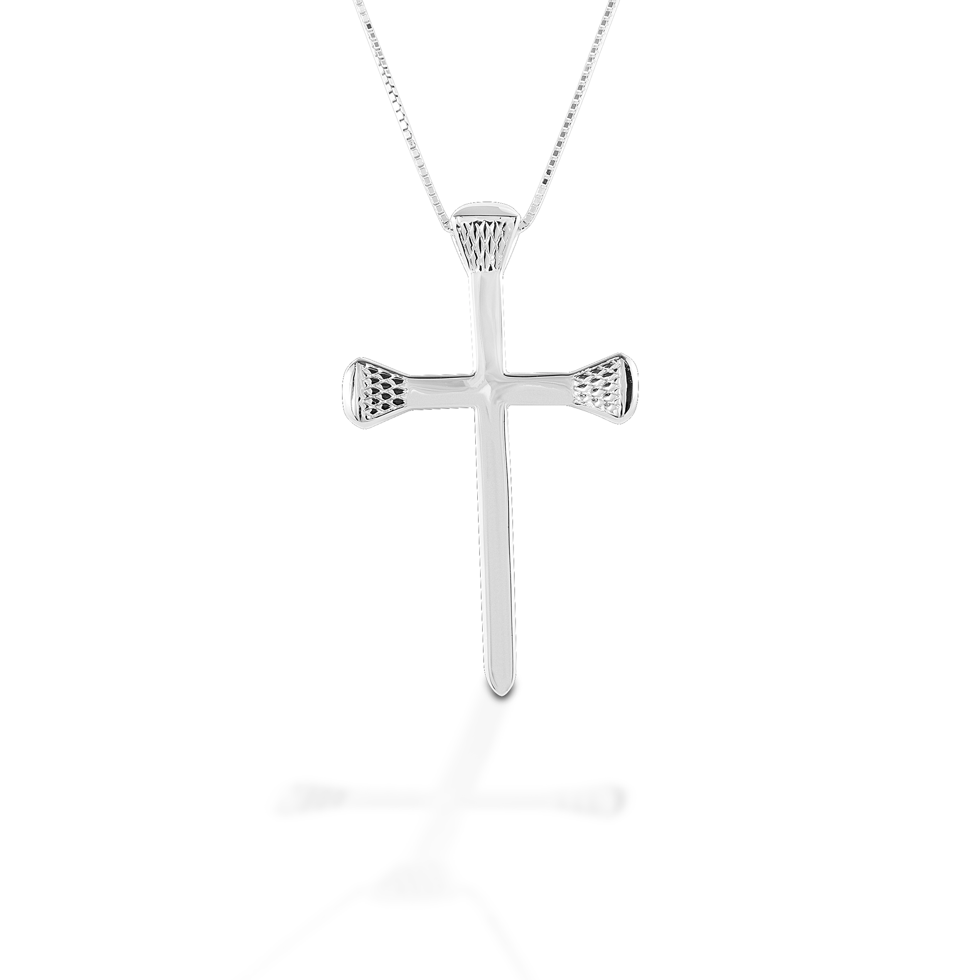 Kelly Herd Horseshoe Nail Cross Necklace - Sterling Silver - Exceptional Equestrian