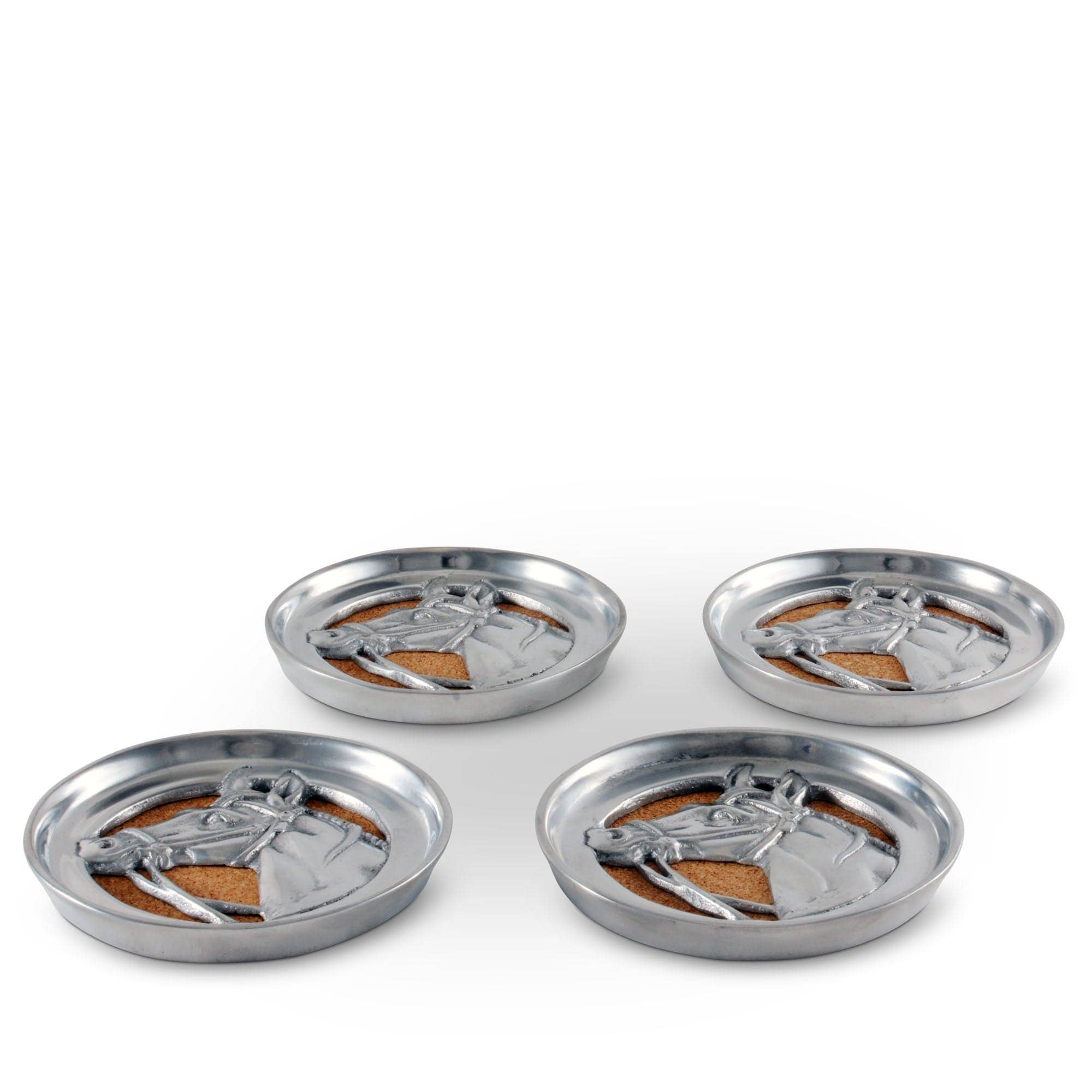 Arthur Court - Equestrian Drink Coaster Set of 4 - Exceptional Equestrian