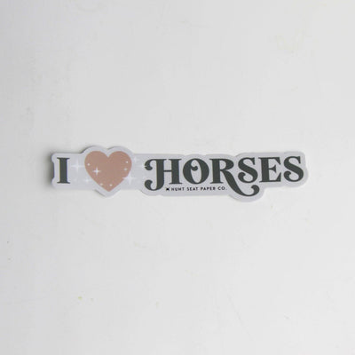 Hunt Seat Paper Co. - I Love Horses Sticker - Exceptional Equestrian