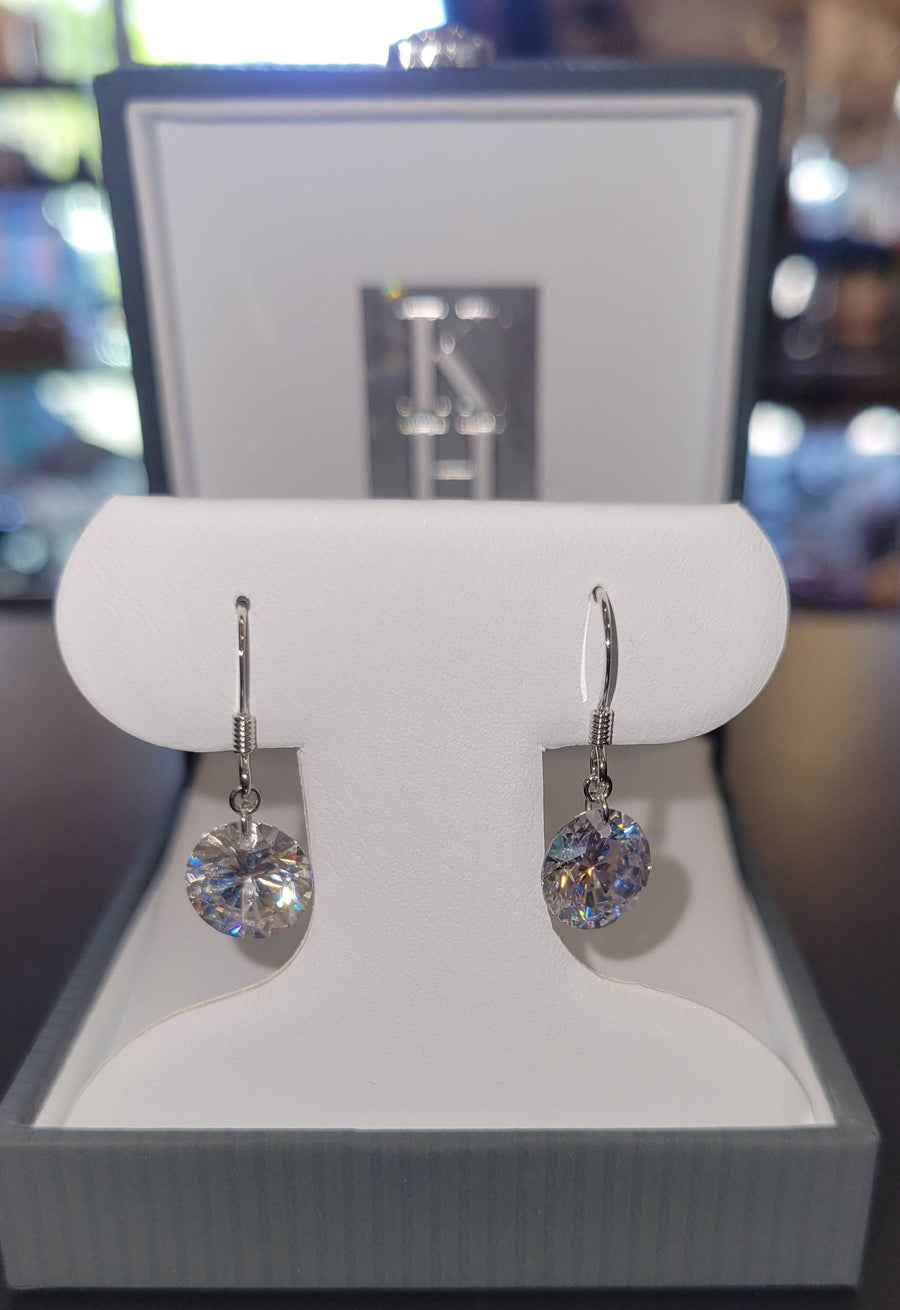 KELLY HERD CLEAR STONE NAKED EARRING - 3CT - Exceptional Equestrian 