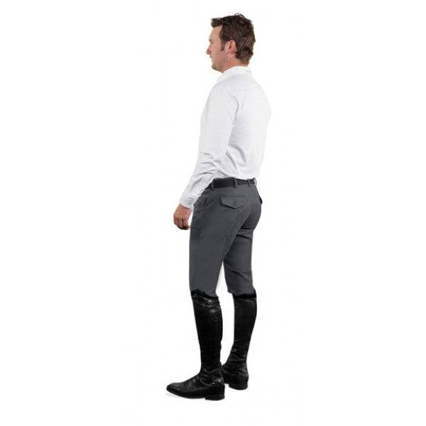 Ovation Men's EuroWeave DX 4-Pocket Front Zip Full Seat Breeches - Exceptional Equestrian 
