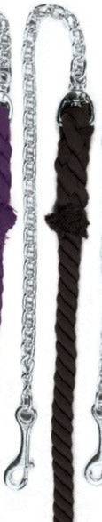 Equi-Essentials 3-Ply Cotton Lead with Chrome Plated Chain - Exceptional Equestrian