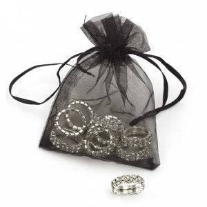 Ovation Rhinestone Braiding Bands - 10PK Clear Crystal - Exceptional Equestrian