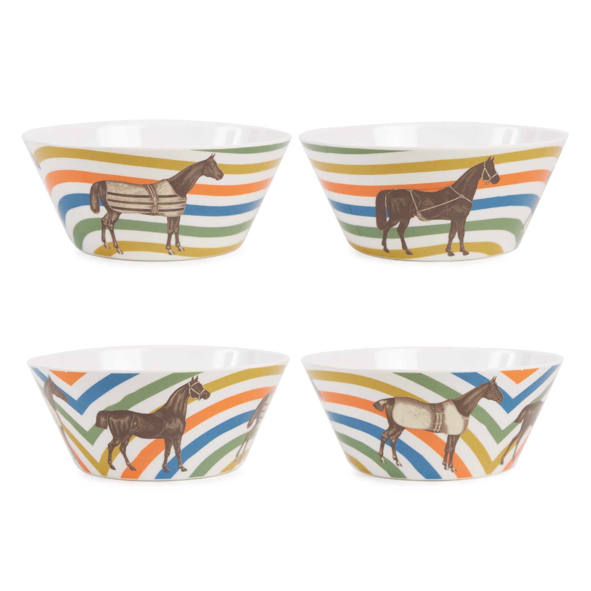 THOMASPAUL - EQUUS SMALL BOWLS SET OF FOUR - Exceptional Equestrian