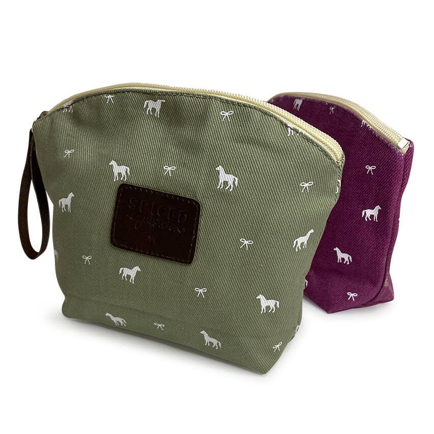 Spiced Equestrian - Pony Print Makeup Bag - Exceptional Equestrian