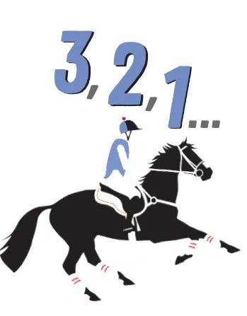 Horse Hollow Press - Horse Birthday Card: Eventer 3, 2, 1 - Exceptional Equestrian