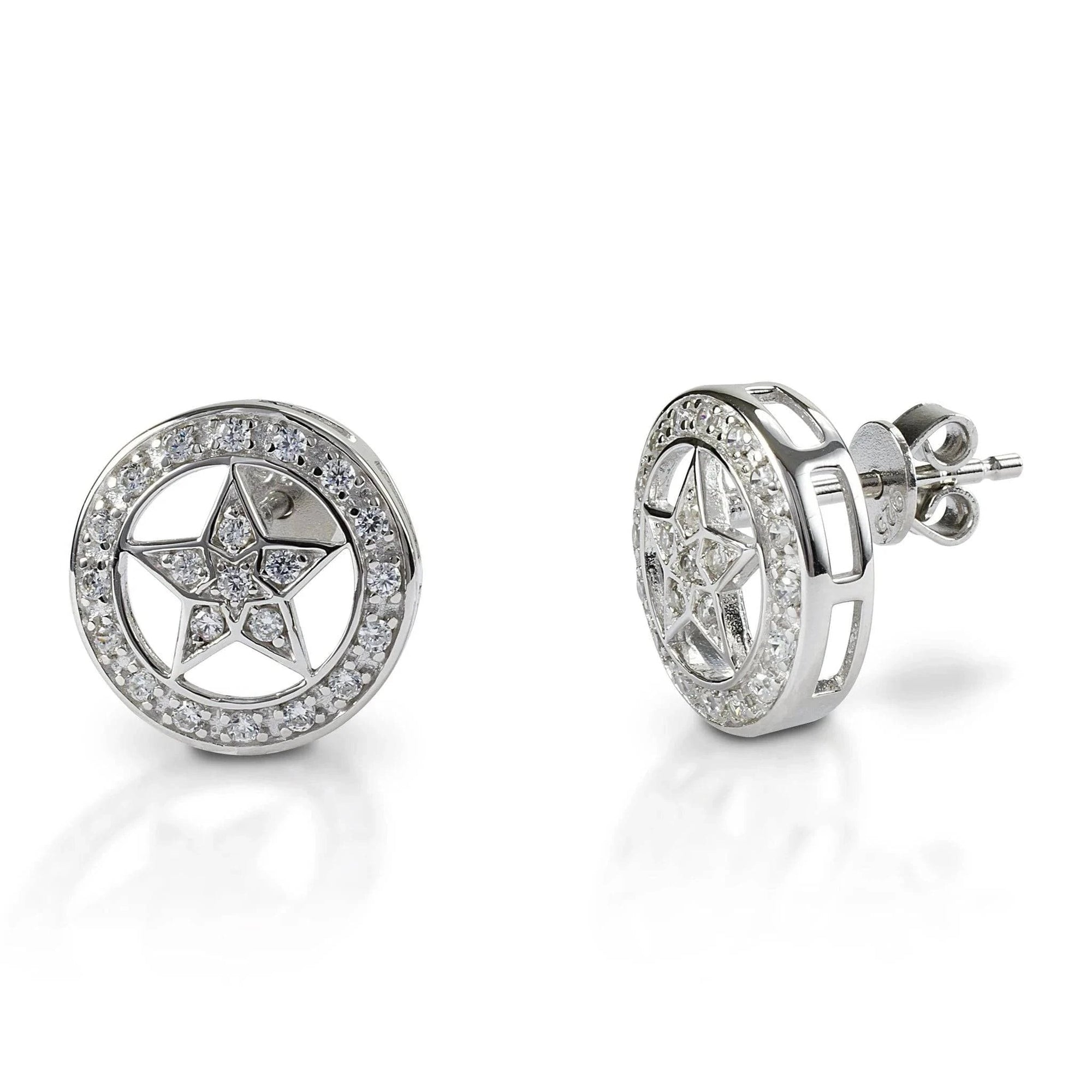 KELLY HERD SMALL STAR EARRINGS - STERLING SILVER - Exceptional Equestrian