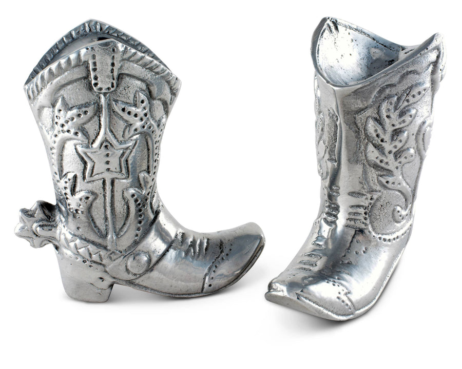 Arthur Court - Cowboy Boot Salt and Pepper Set - Exceptional Equestrian 
