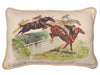 Ox Bow Decor - Equestrian/ Horses Over the Fence Lumbar Pillow