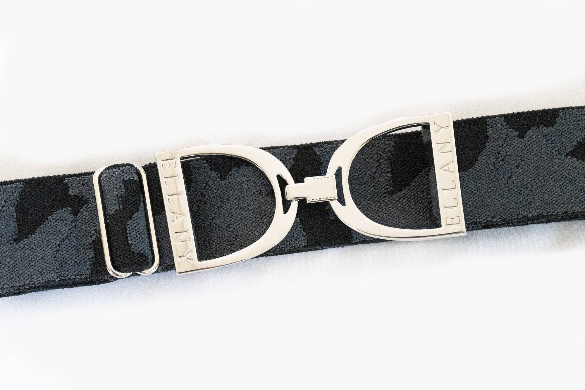 Black - 1.5 Silver Stirrup Elastic Belt – Ellany