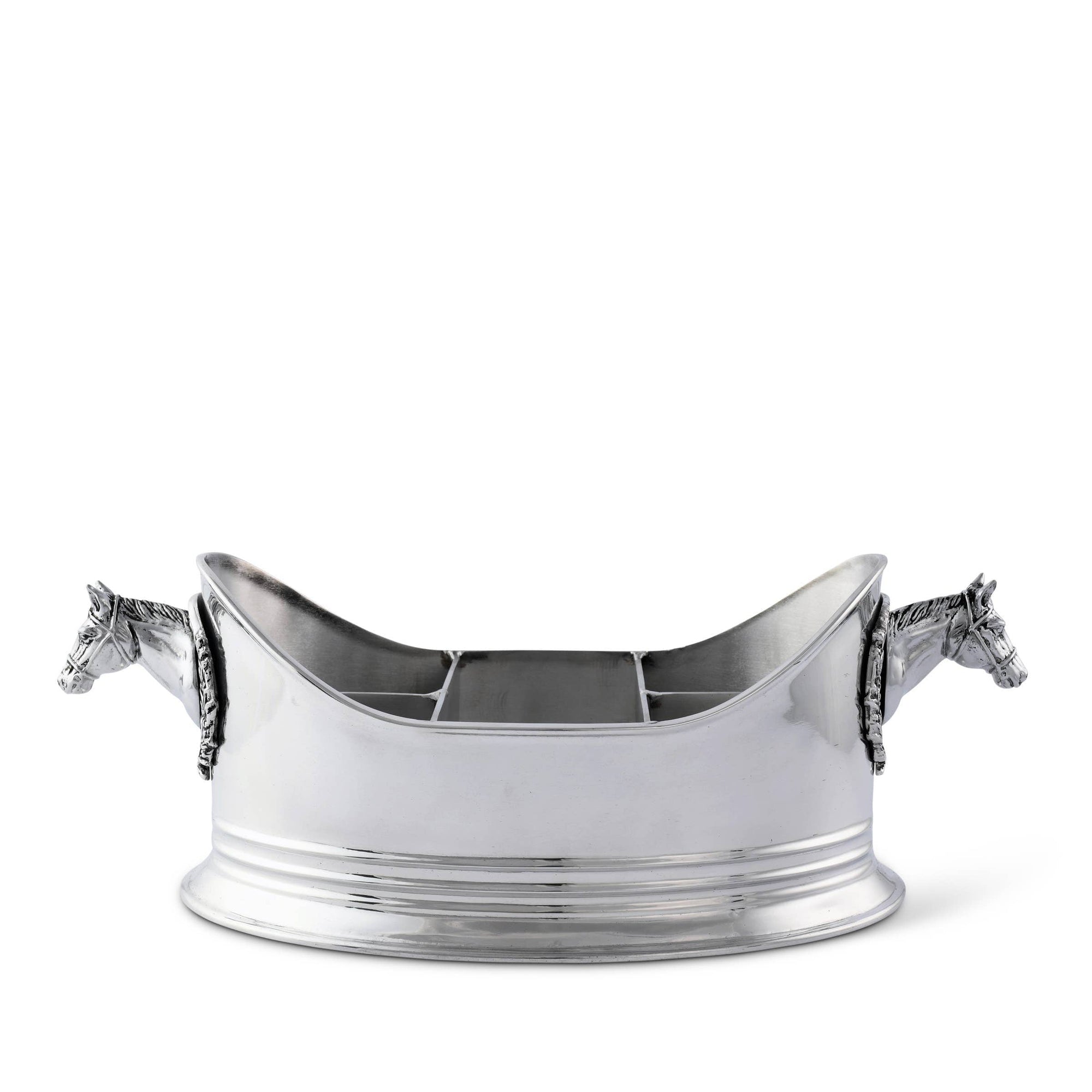 Arthur Court - Horse Head Silverware Caddy - Exceptional Equestrian
