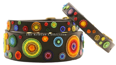 "Arani Dots" Beaded Dog Collar - Exceptional Equestrian