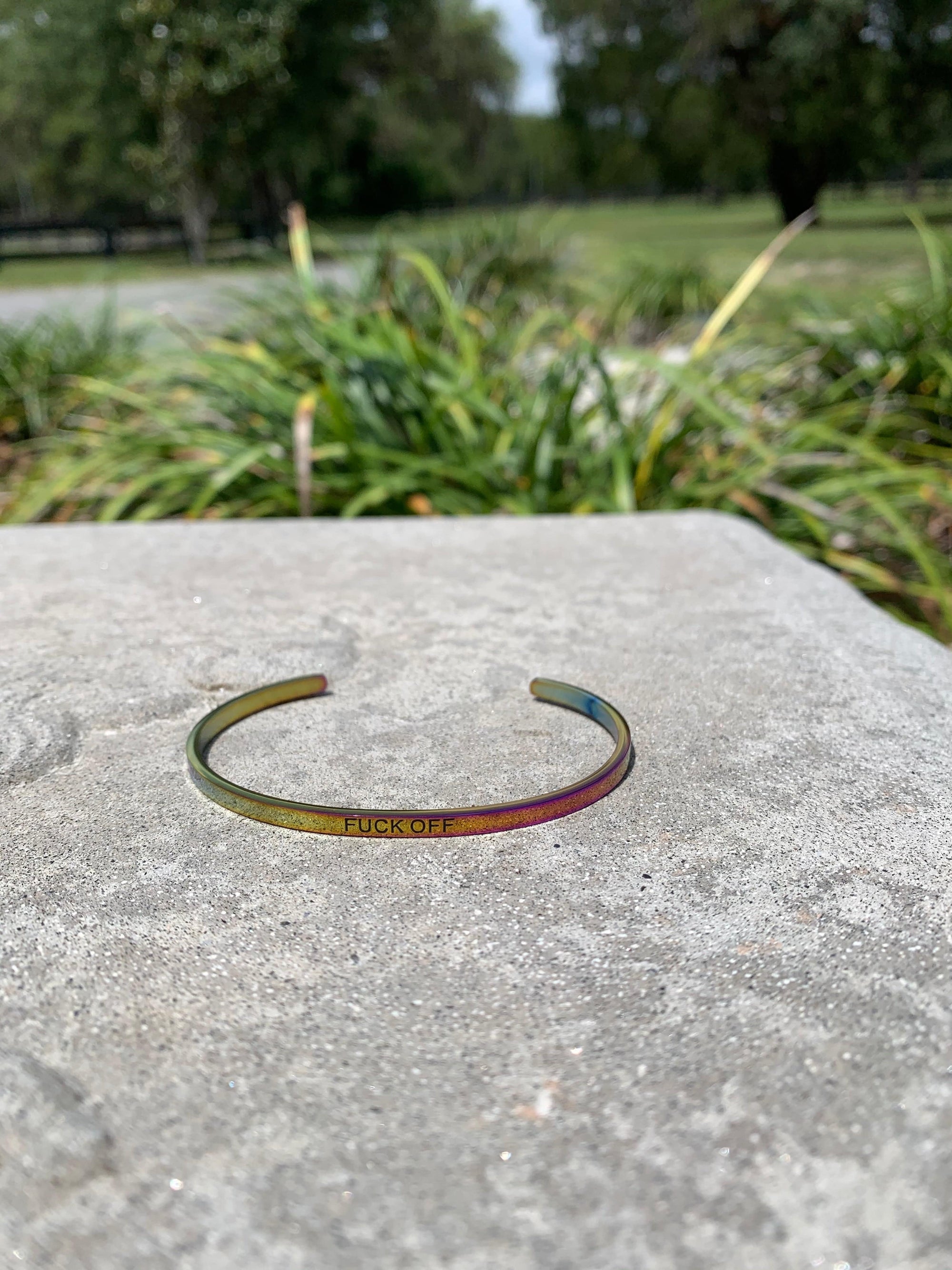 Swanky Saddle Equestrian Mantra Bangles - Exceptional Equestrian