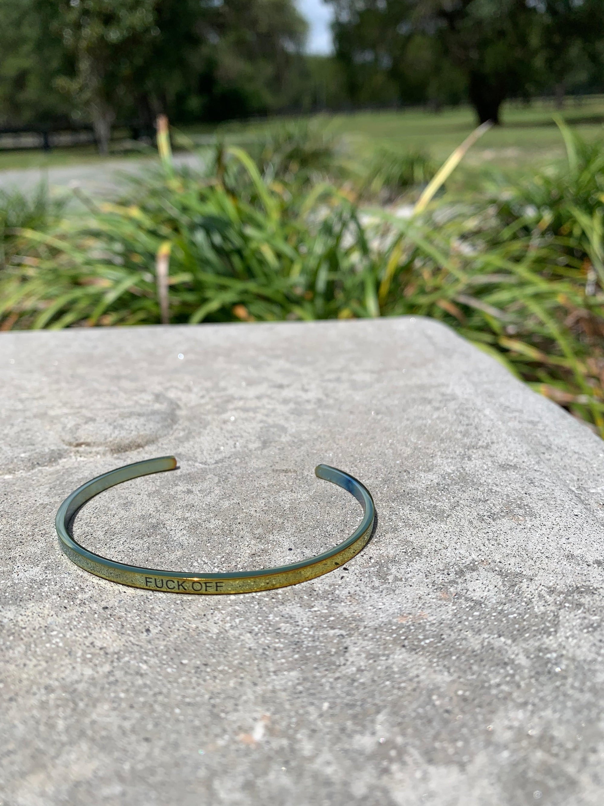 Swanky Saddle Equestrian Mantra Bangles - Exceptional Equestrian