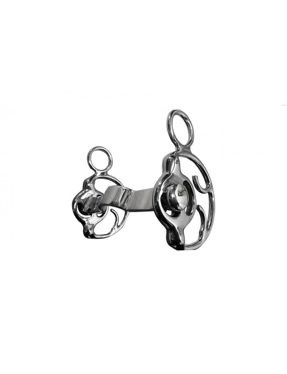 JUMP'IN Flat Thin Goyo Aga Bit w/ Reclining Cannon - Exceptional Equestrian